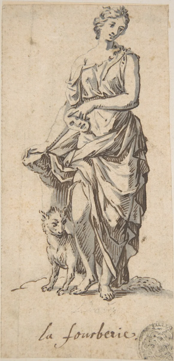La fourberie by anonymous, drawing, 1600-1699