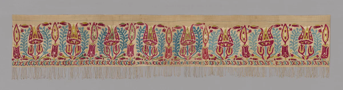 Panel (For a Bedcover) by Greece, Epirus Province or Ionian Islands, textile, 1601-1700