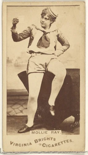 Mollie Ray, from the Actors and Actresses series (N45, Type 1) for Virginia Brights Cigarettes by Allen & Ginter, photograph, 1885-1891