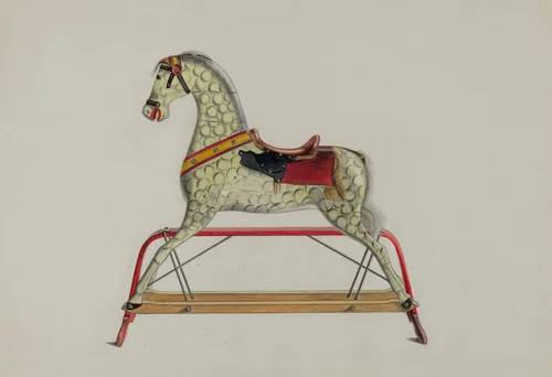 Child's Hobby Horse by Theodore Pfitzer, index of american design, 1937