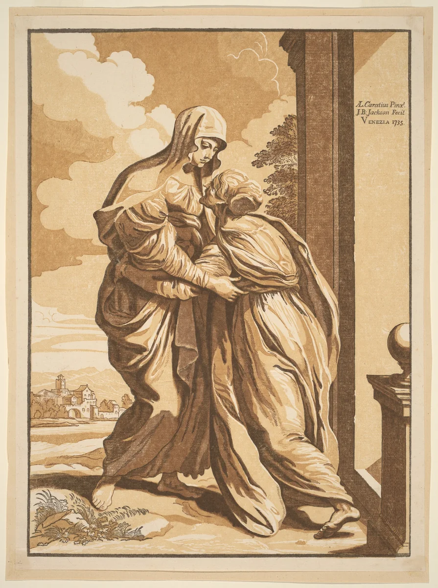 The Visitation by John Baptist Jackson
Annibale Carracci, print, 1735