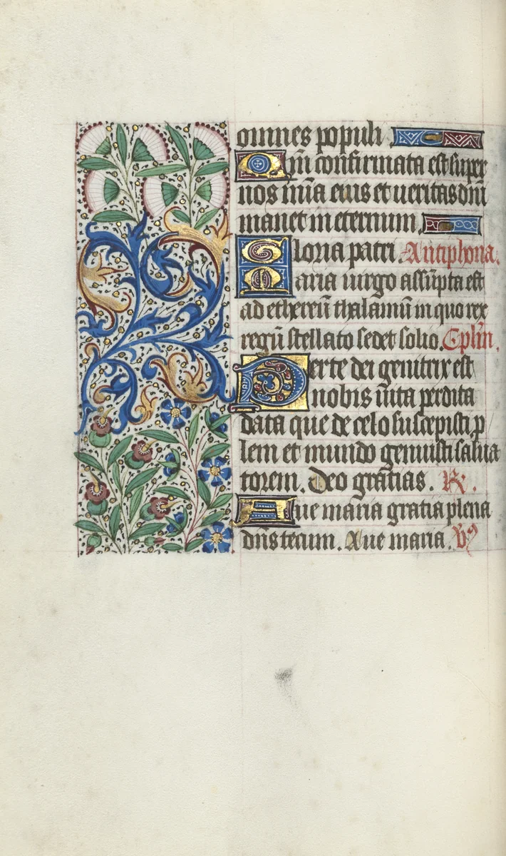 Book of Hours (Use of Rouen): fol. 60v by Master of the Geneva Latini, book, 1465-1475