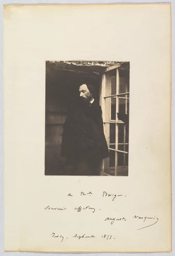 [Auguste Vacquerie at Marine Terrace] by Charles Victor Hugo, photograph, 1855