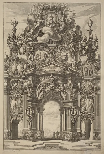 Triumphal Arch for Henry II by Johann Ulrich Kraus
Peter Schubert von Ehrenberg, print, 1725