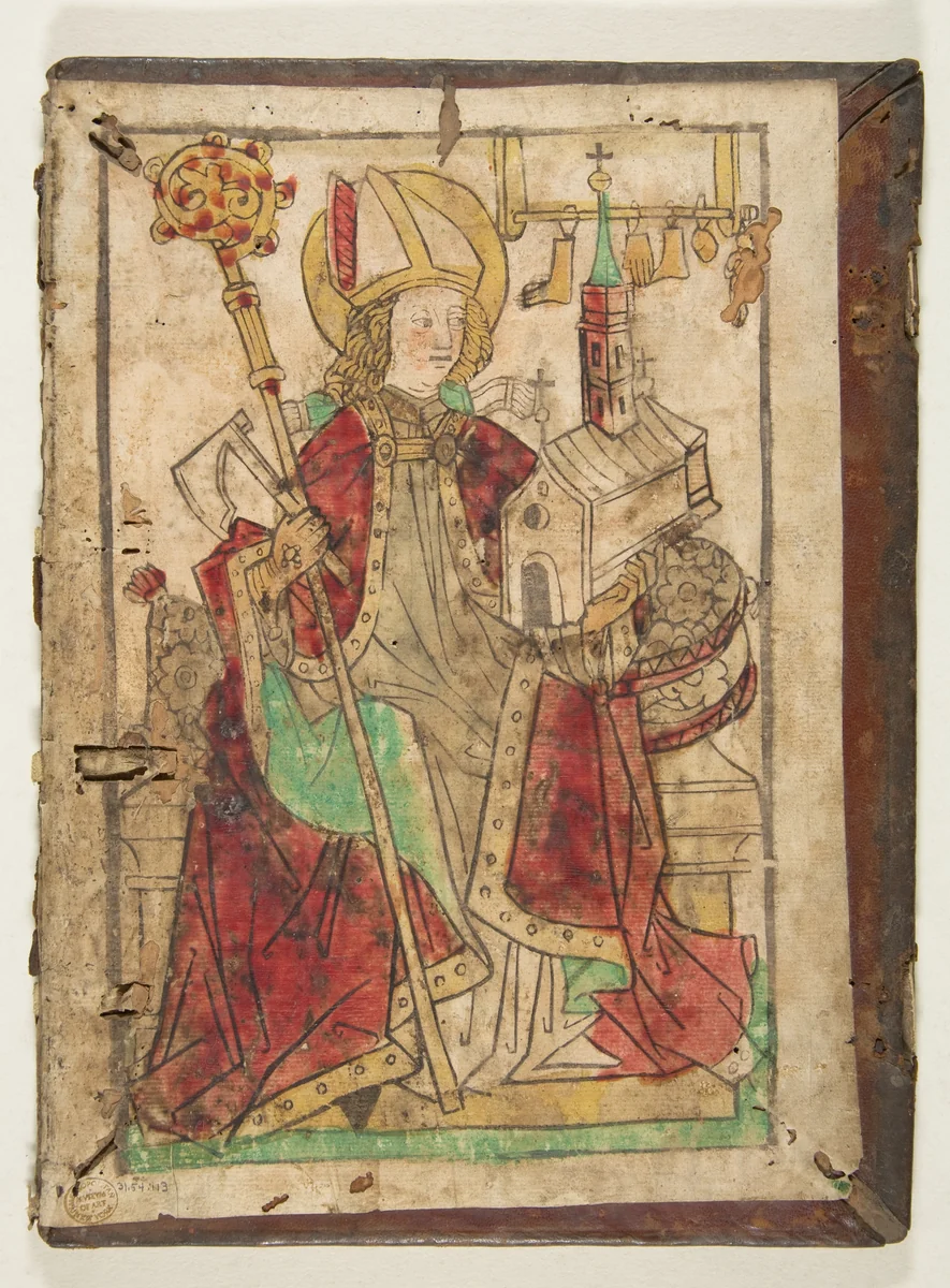 Saint Wolfgang by Casper, print, 1450-1470