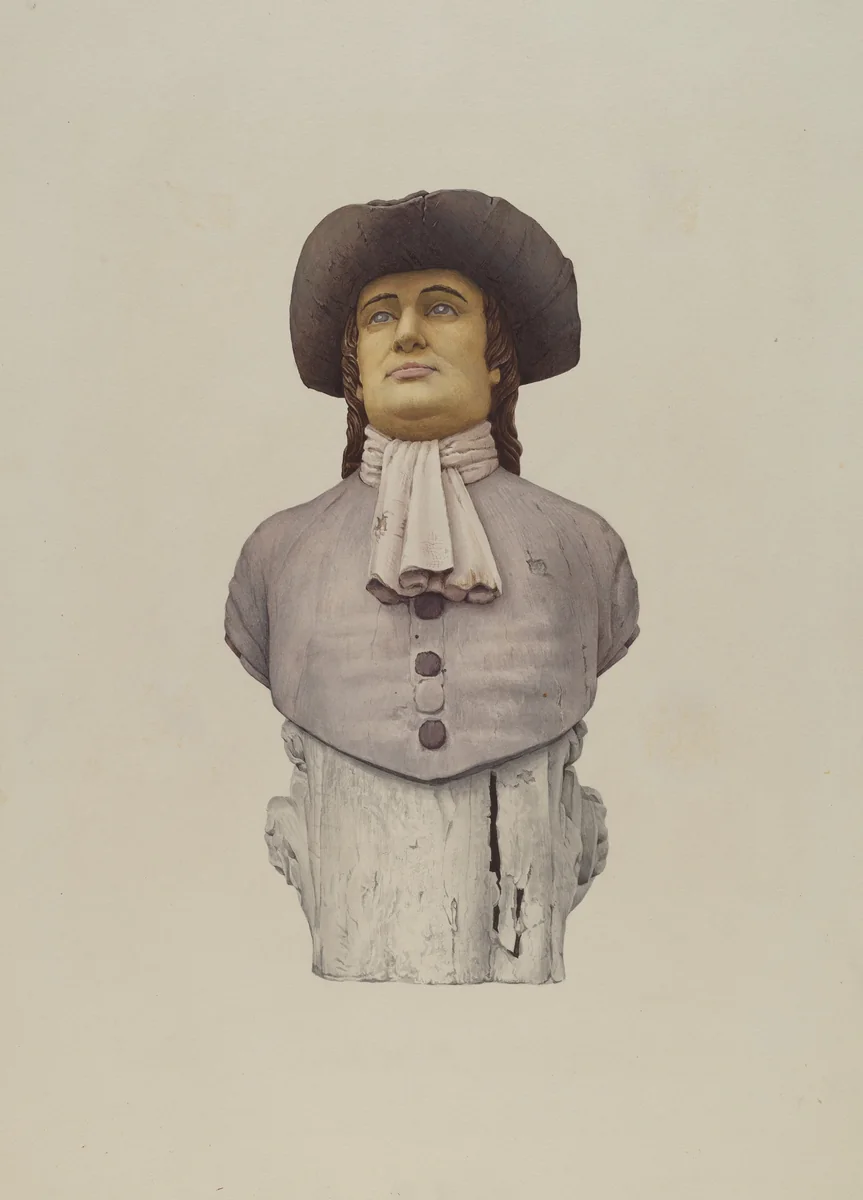 Figurehead: Quaker by American 20th Century, index of american design, 1935-1942