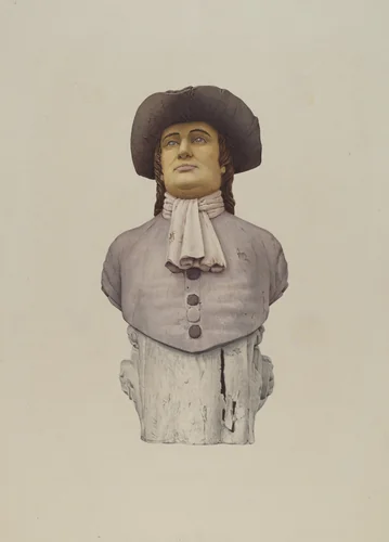 Figurehead: Quaker by American 20th Century, index of american design, 1935-1942