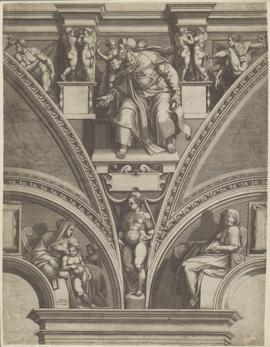 Profeet Ezechiël by Unknown, print, 1540