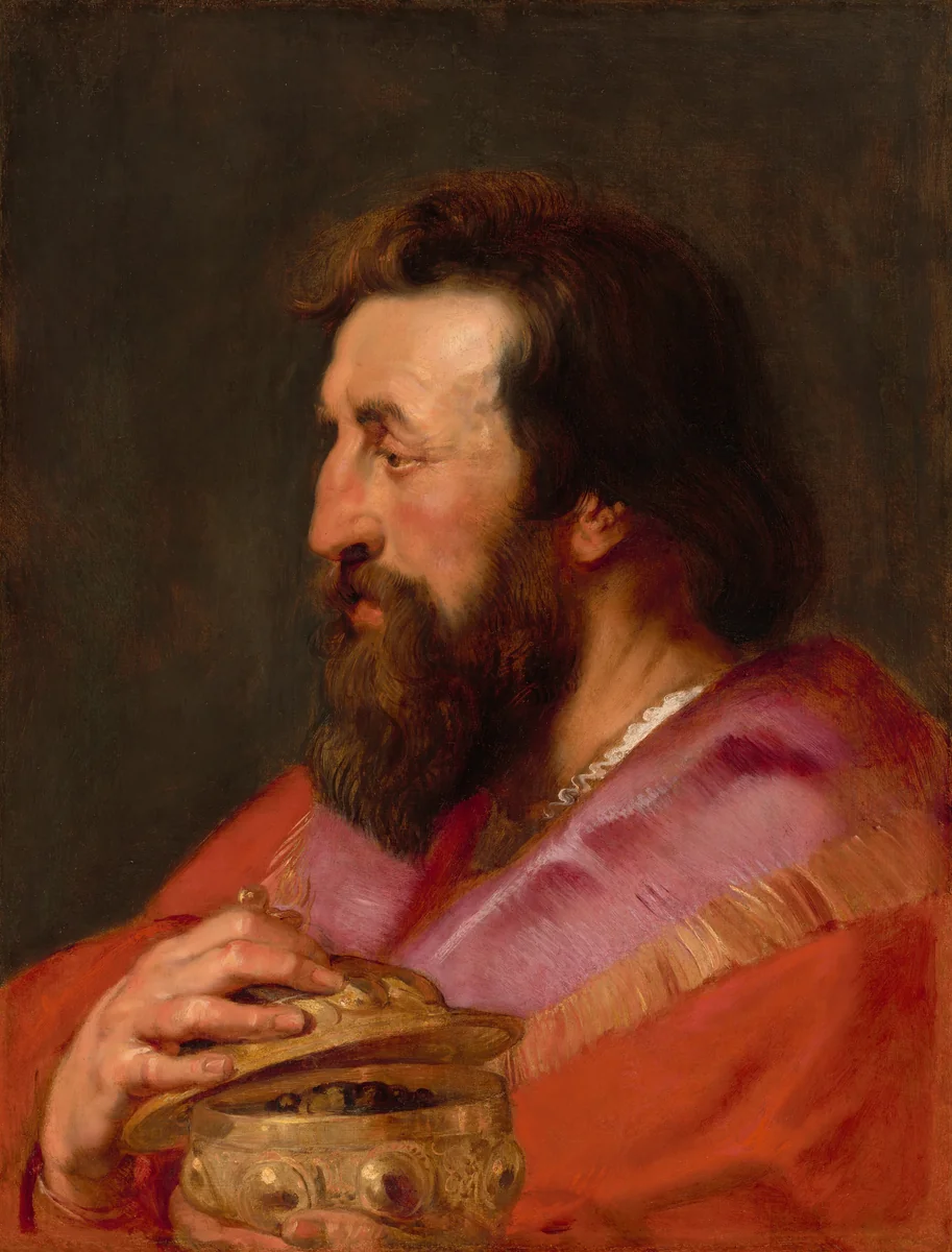 Head of One of the Three Kings: Melchior, The Assyrian King by Peter Paul Rubens, painting, 1618