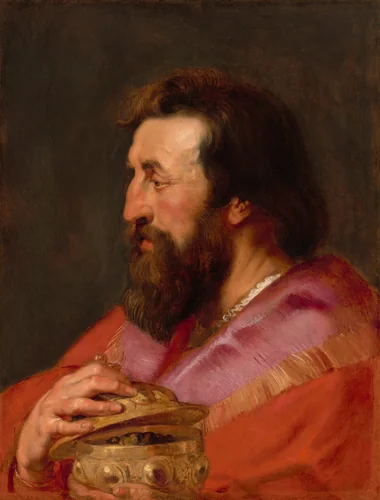 Head of One of the Three Kings: Melchior, The Assyrian King by Peter Paul Rubens, painting, 1618
