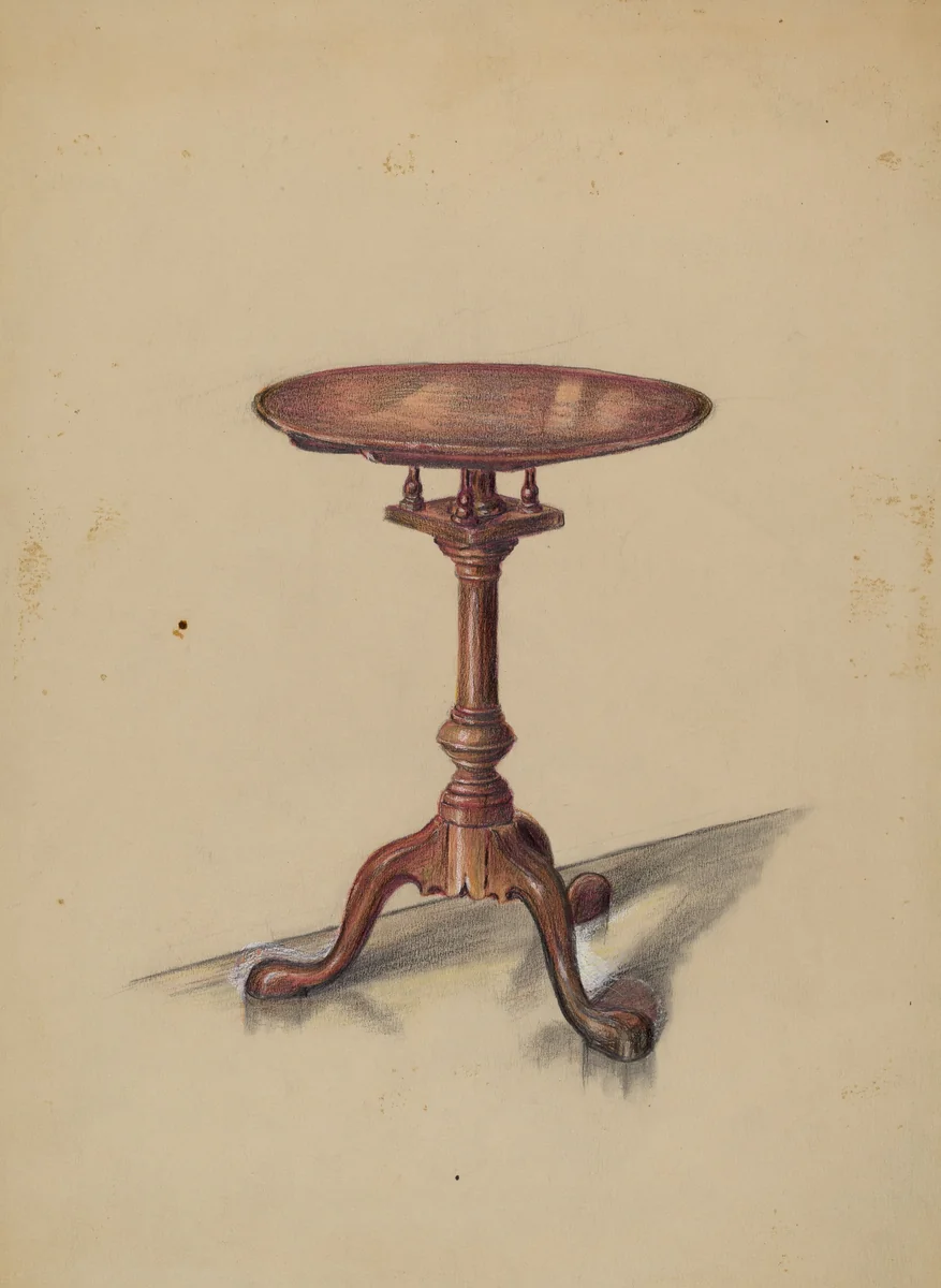 Tip-top Table by Hans Korsch, index of american design, 1935-1942
