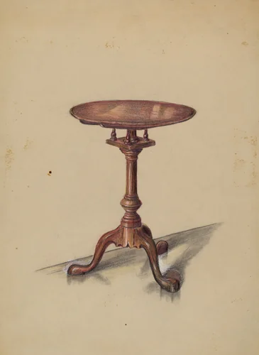 Tip-top Table by Hans Korsch, index of american design, 1935-1942