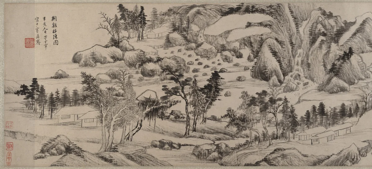 Invitation to Reclusion at Jingxi by Dong Qichang, painting, 1611