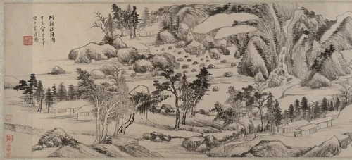 Invitation to Reclusion at Jingxi by Dong Qichang, painting, 1611