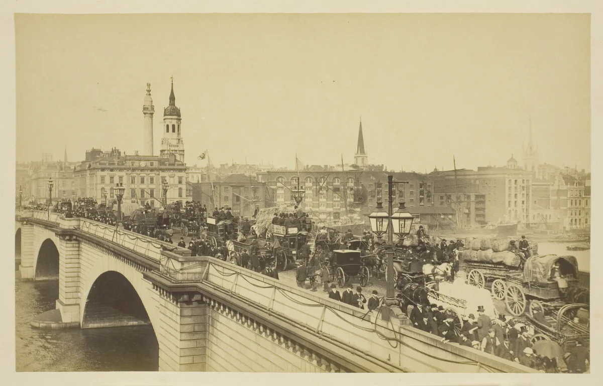 London Bridge by Artist Unknown, photograph, 1850-1900