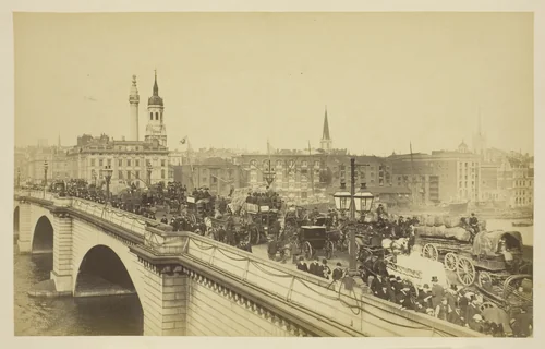 London Bridge by Artist Unknown, photograph, 1850-1900
