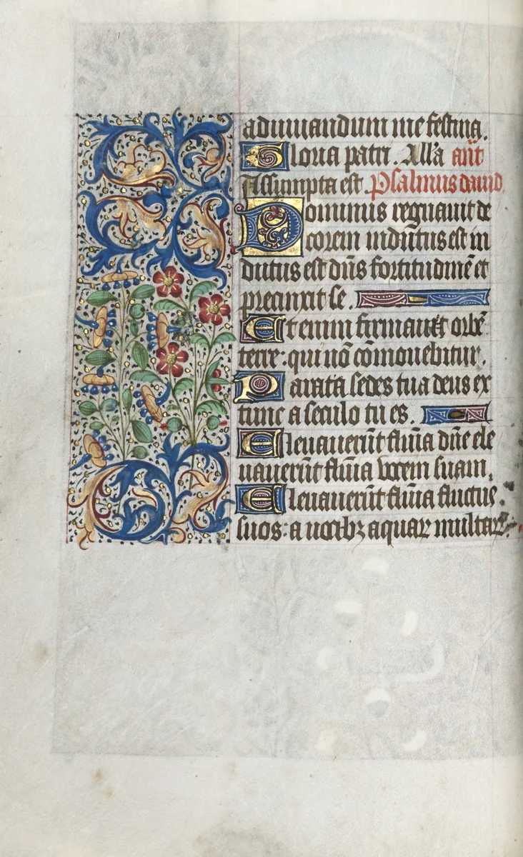 Book of Hours (Use of Rouen): fol. 39b by Master of the Geneva Latini, book, 1465-1475