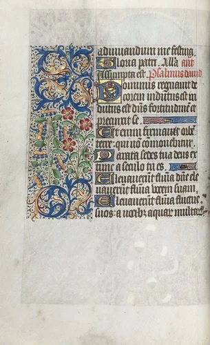 Book of Hours (Use of Rouen): fol. 39b by Master of the Geneva Latini, book, 1465-1475