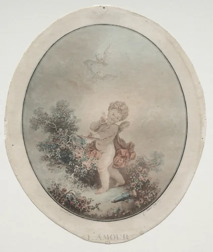 Cupid by Jean François Janinet, print, 1777
