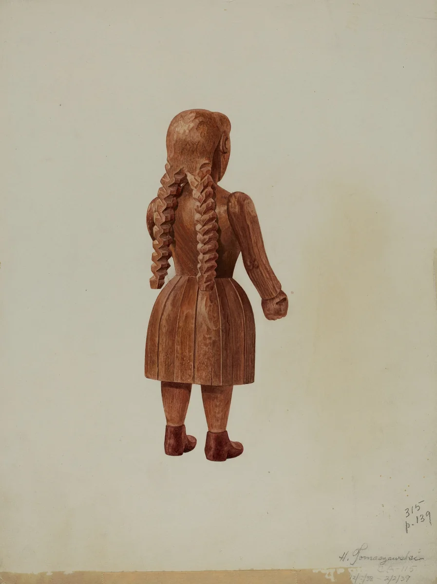 Doll by Henry Tomaszewski, index of american design, 1939