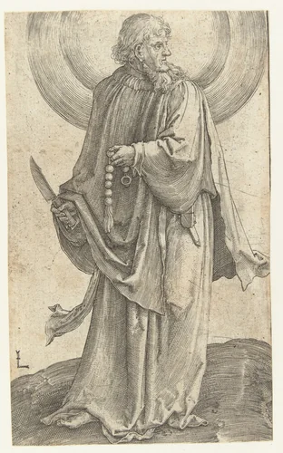 De apostel Bartholomeus by Unknown, print, 1508-1512