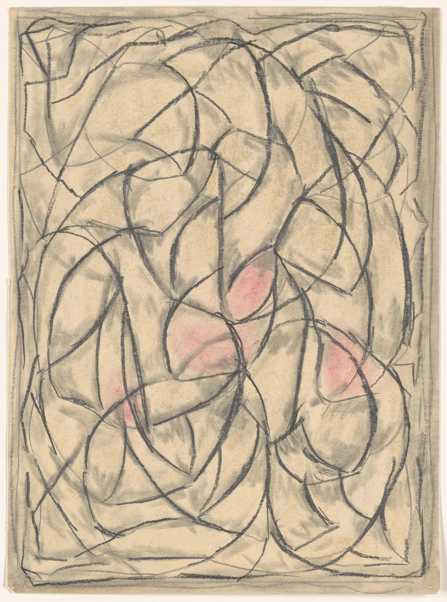 Untitled Abstraction by Abraham Walkowitz, drawing, 1913