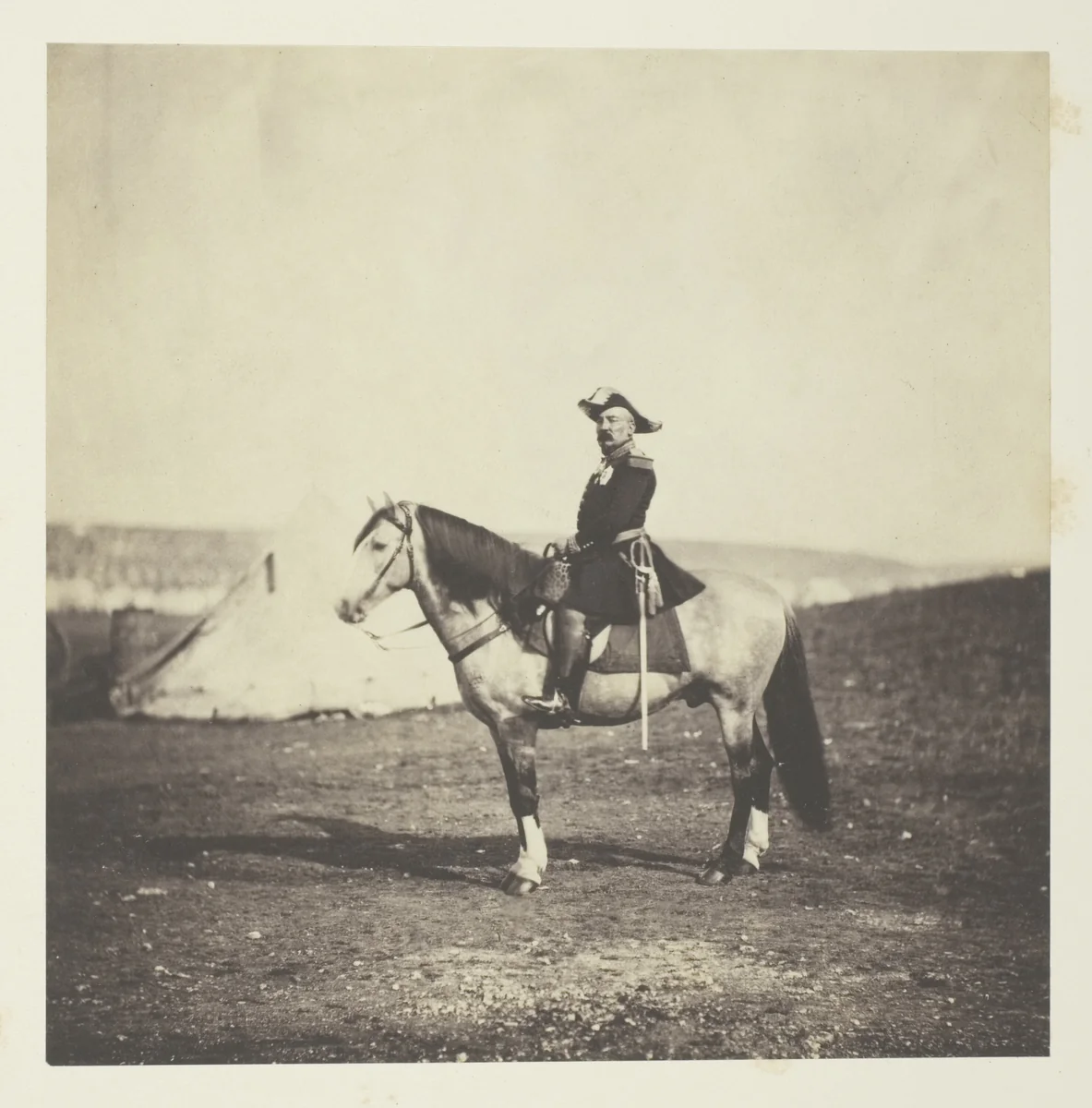 General Bosquet by Roger Fenton, photograph, 1855