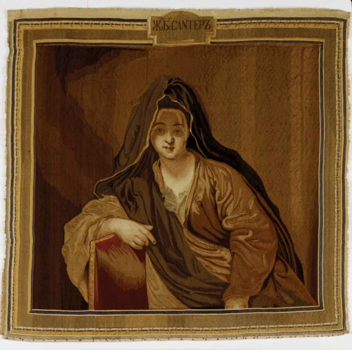 Seated Woman by Imperial Russian Tapestry Manufactory, textile, 1785-1799