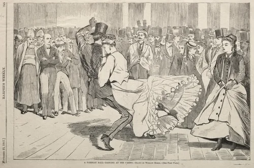 A Parisian Ball - Dancing at the Casino by Winslow Homer, print, 1867