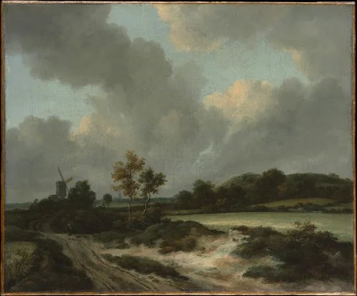 Grainfields by Jacob van Ruisdael, painting, 1664-1669