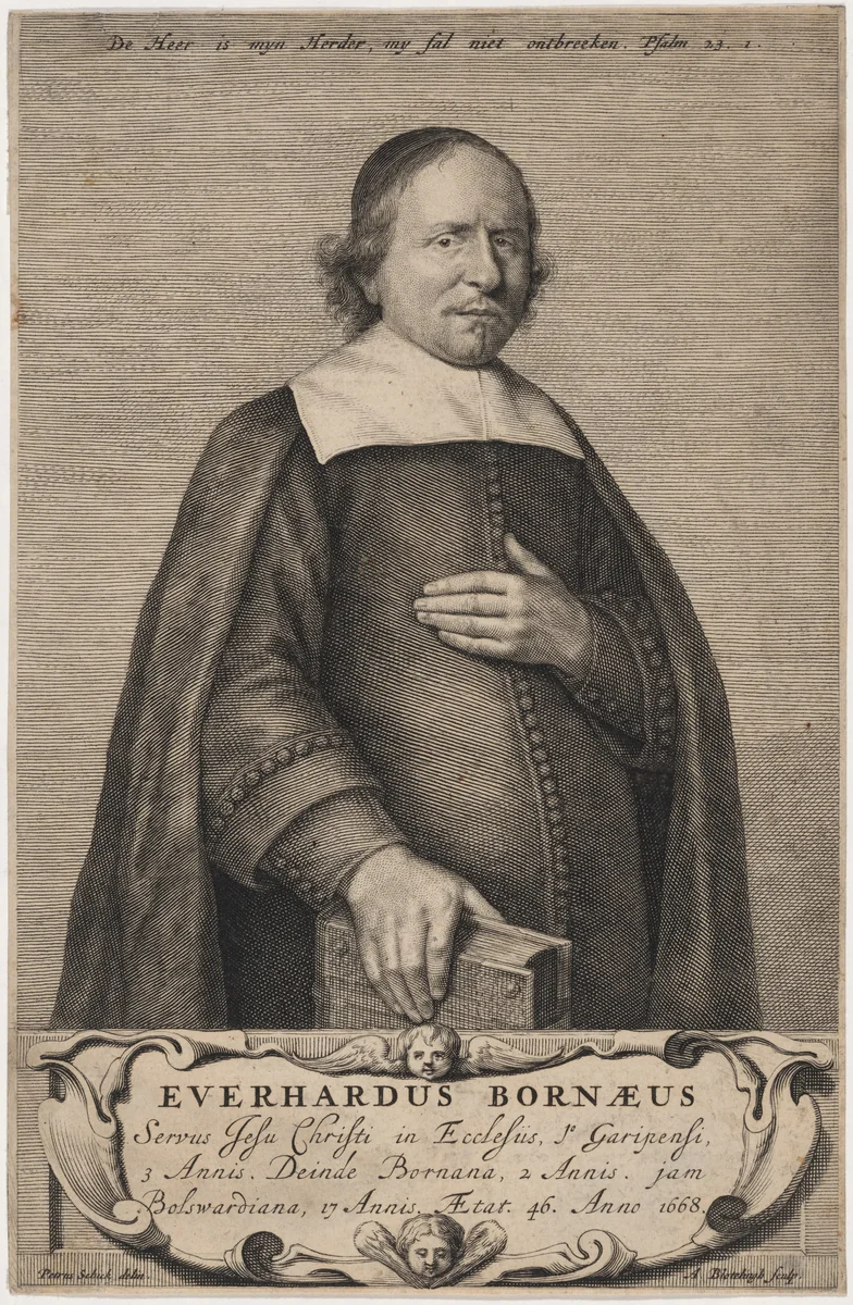 Everhard Bornaeus by Abraham Blooteling, print, 1668
