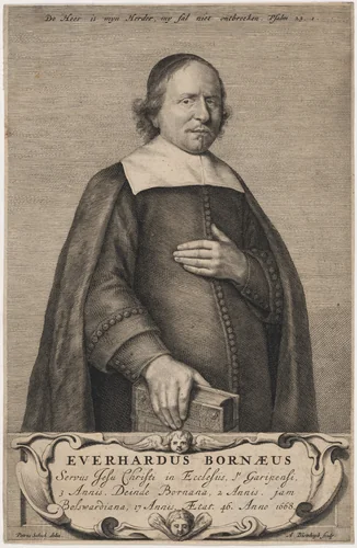 Everhard Bornaeus by Abraham Blooteling, print, 1668