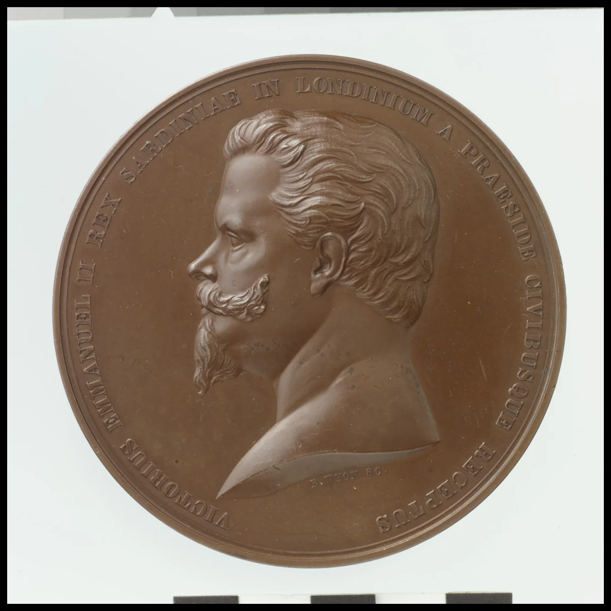 Victor Emanuel's Visit to the Corporation of London by Benjamin Wyon, metalwork, 1855