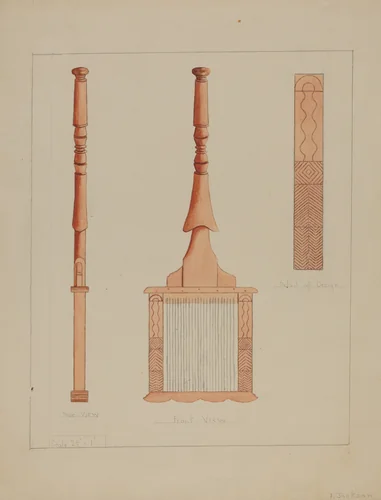Hand Loom by Frederick Jackson, index of american design, 1936