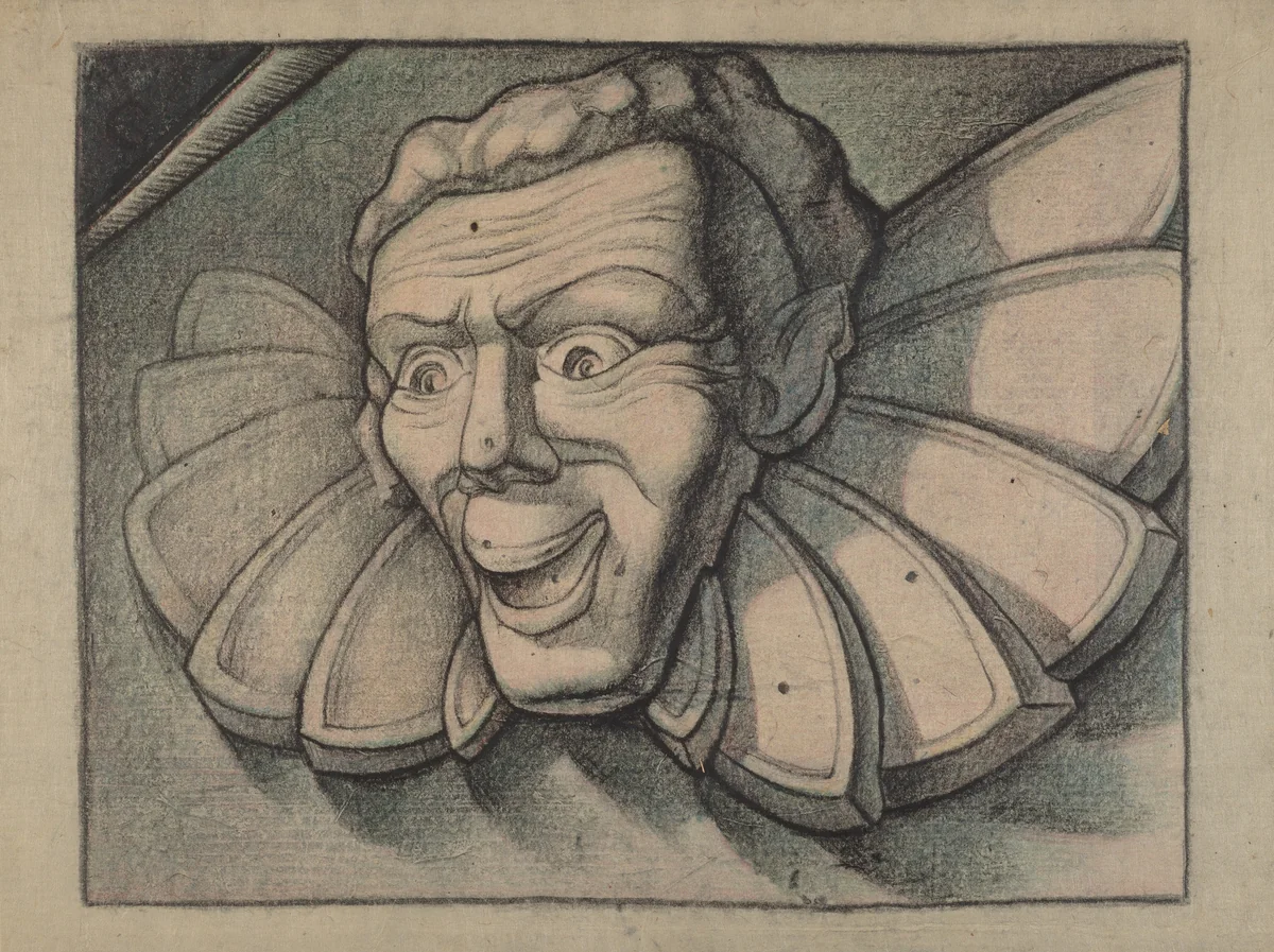 Wood Carving - "Hexafoos" by William Fergusson, index of american design, 1941