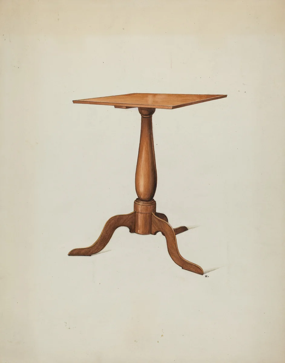 Shaker Stand by Ray Holden, index of american design, 1936