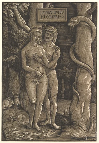 The Fall of Mankind by Hans Baldung, print, 1511