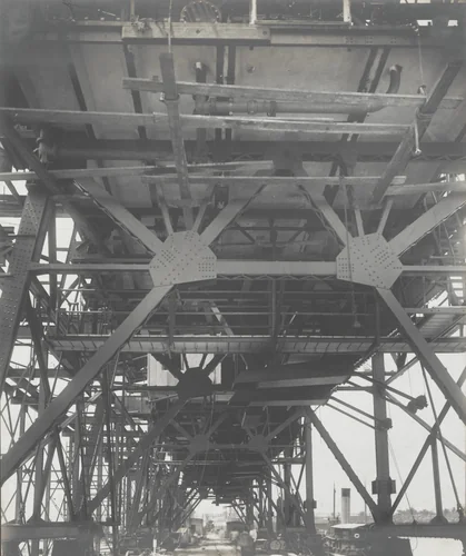 Cristobal Coaling Station: Looking north under Unloader towers by Unidentified Photographer, photograph, 1915
