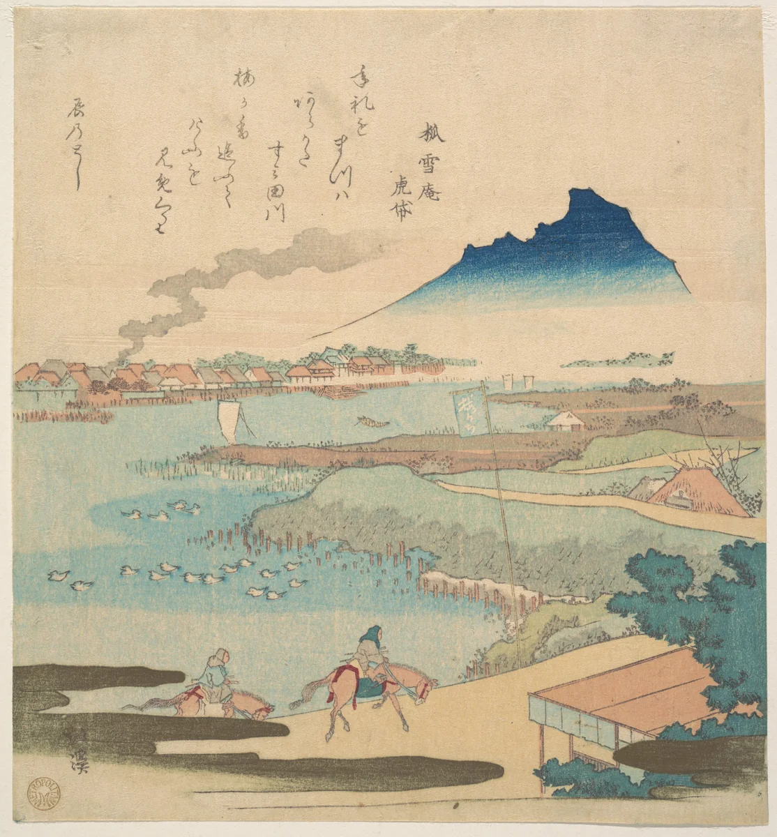 Sumida River by Totoya Hokkei (魚屋北渓), print, 1832