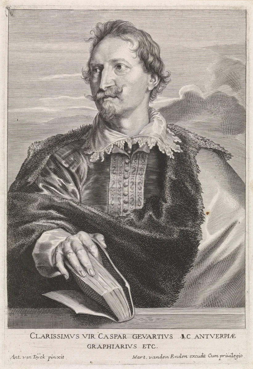 Portret van de jurist Jan-Gaspar Gevartius by Paulus Pontius, print, 1616-1657