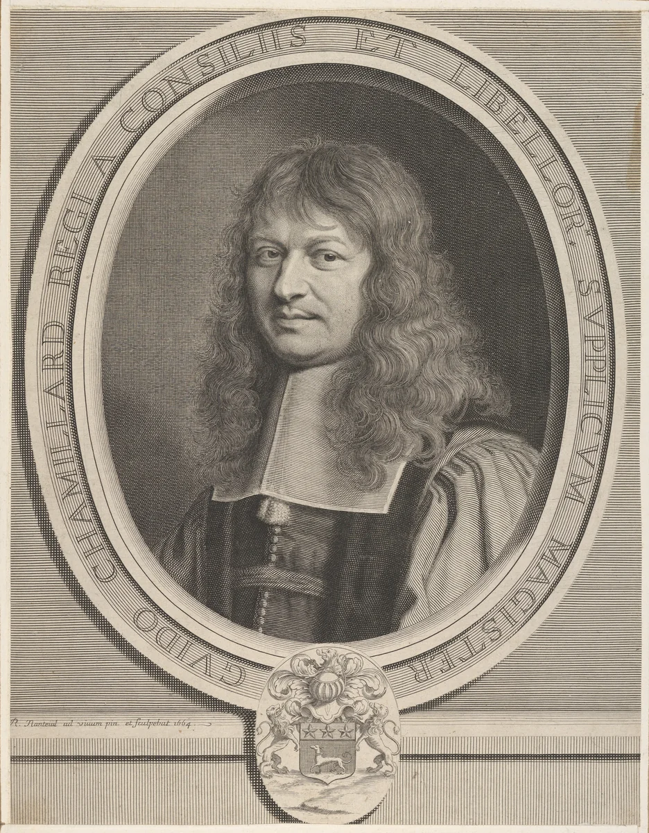Guy Chamillard by Robert Nanteuil, print, 1664
