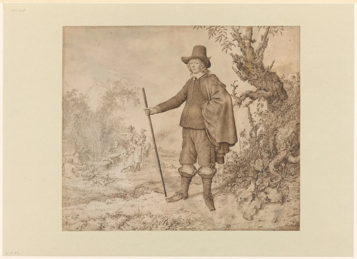 Untitled by Gerrit Adriaensz. de Heer, drawing, 1645-1650