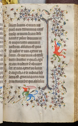 Hours of Charles the Noble, King of Navarre (1361-1425): fol. 156r, Text by Master of the Brussels Initials and Associates, book, 1400-1410