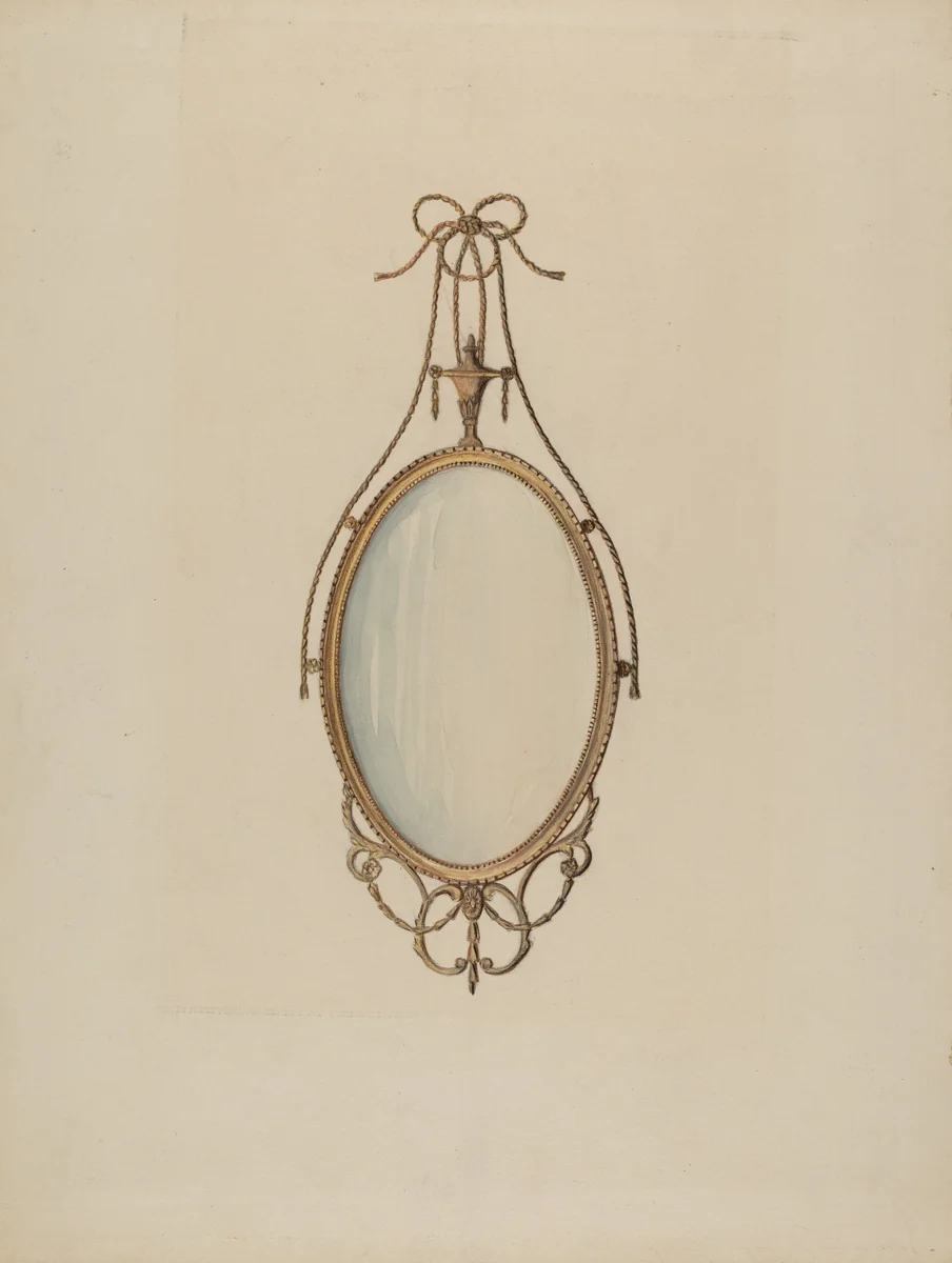 Mirror by Nicholas Gorid, index of american design, 1936