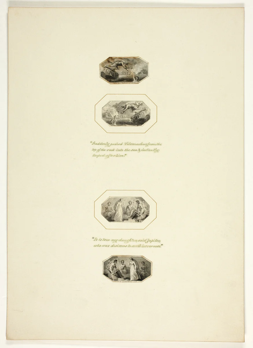 Plate from Telemachus by Thomas Stothard, print, 1793-1803