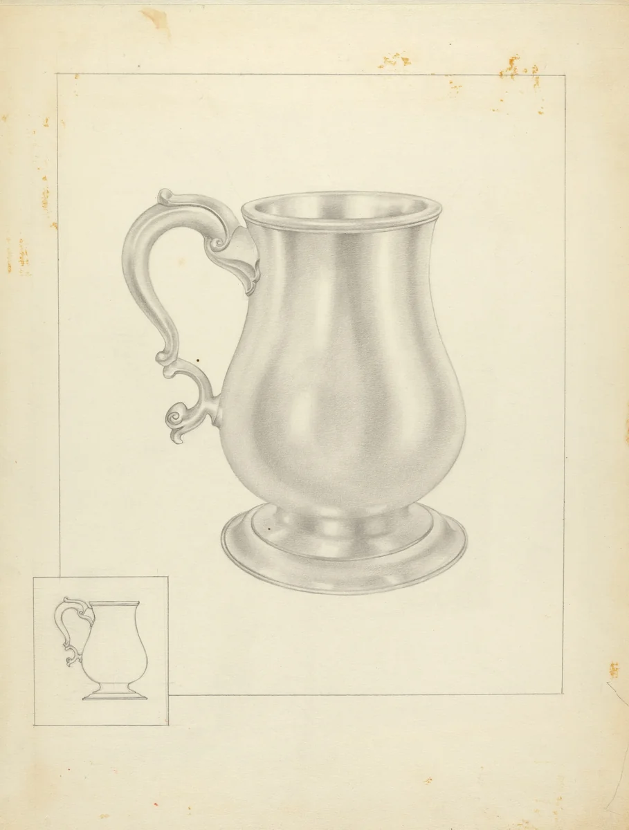 Silver Mug by Isidore Steinberg, index of american design, 1936