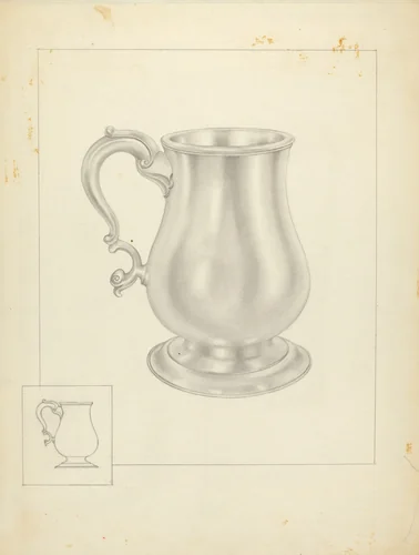 Silver Mug by Isidore Steinberg, index of american design, 1936