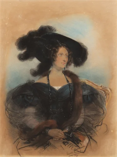 Jane Jarvis by Paul Delaroche, drawing, 1830-1831