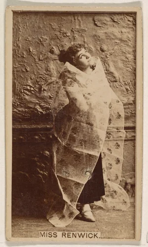 Miss Renwick, from the Actresses series (N245) issued by Kinney Brothers to promote Sweet Caporal Cigarettes by Kinney Brothers Tobacco Company, photograph, 1890