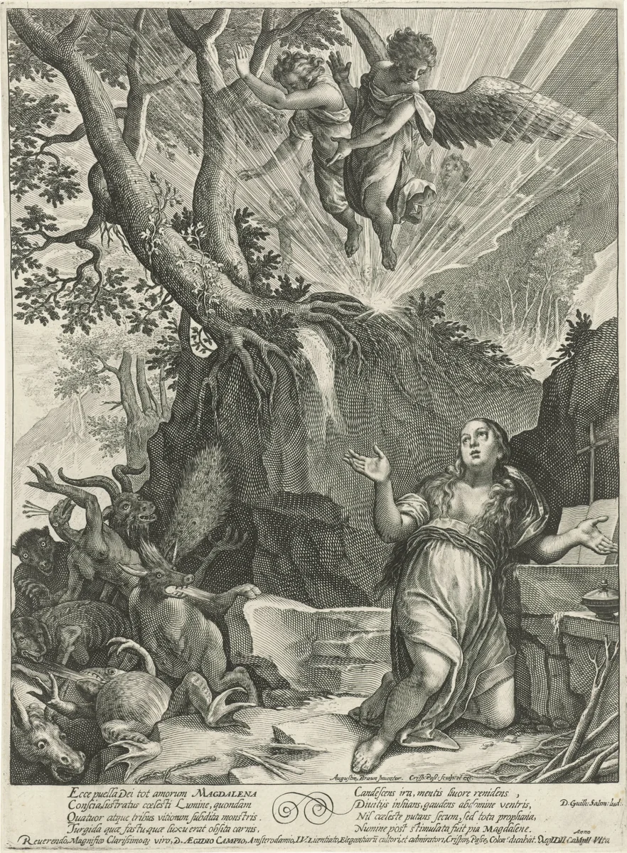 Maria Magdalena by Unknown, print, 1574-1637